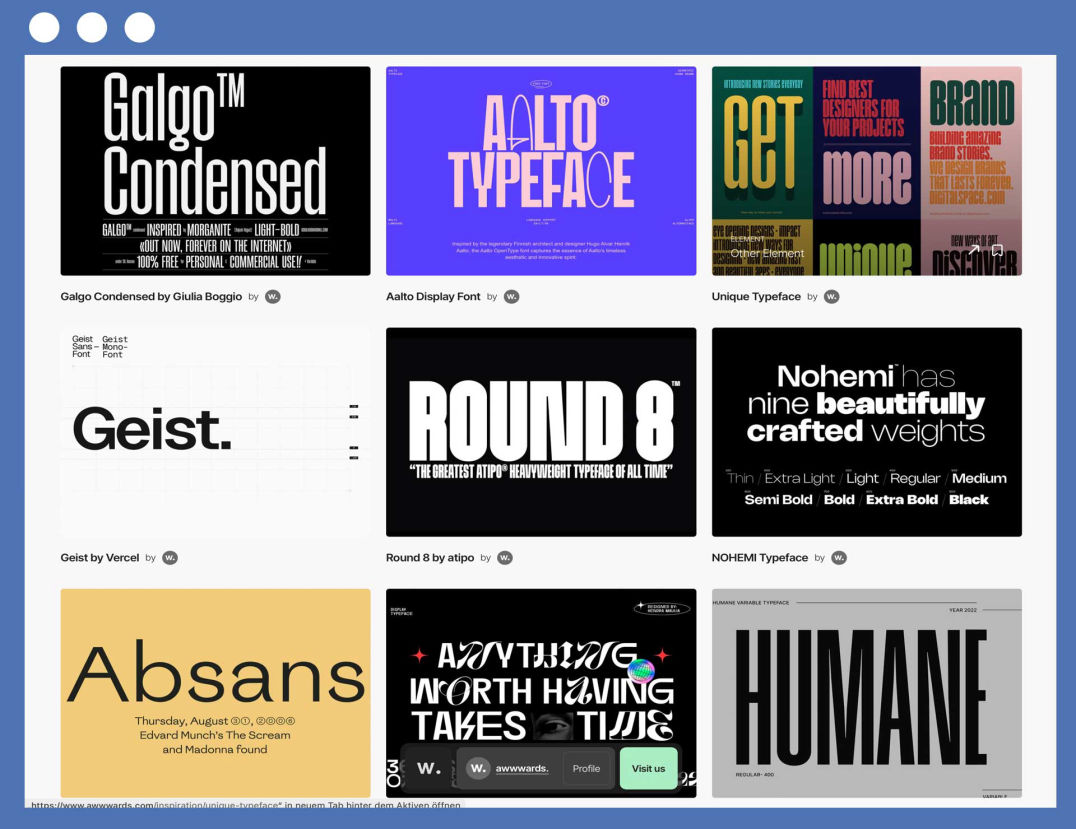 Webportal Awwwards
