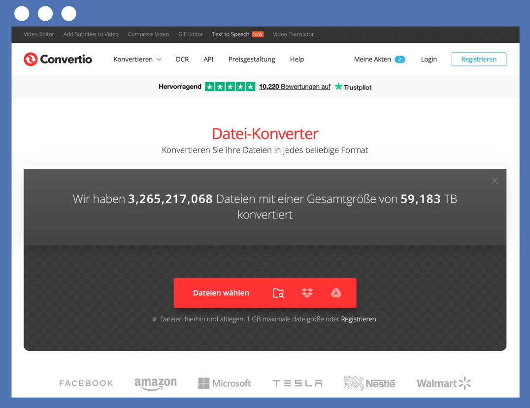 Convertio Onlinetool